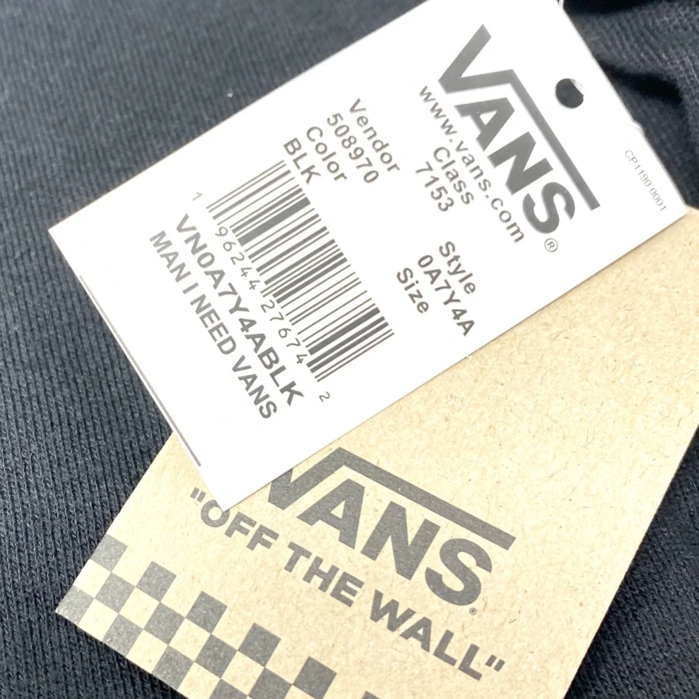VANS Man I Need Hoodies Black Skeleton Pullover VN0A7Y4ABLK Size - Picture 4 of 4